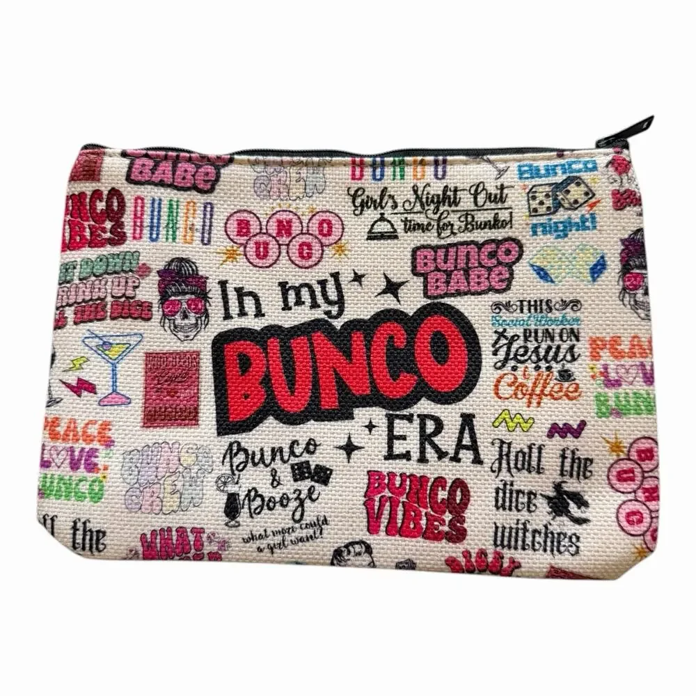 Bunco Gift Bag Bundle Funny Makeup Pouches Game Night Hostess Gift Set Lot